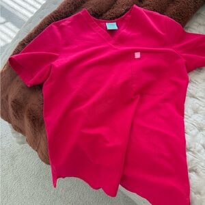 Women's HOT PINK SCRUB SET- sold out in this color!